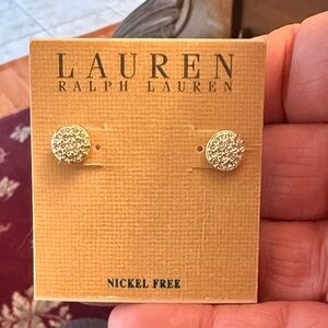 Lauren Ralph Lauren silver Textured Earrings